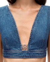 Loewe Blue Denim Anagram Top
